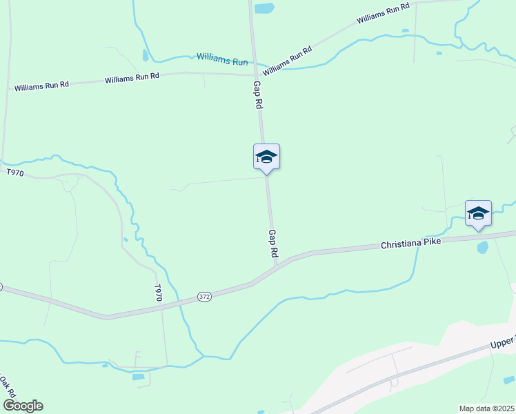 map of restaurants, bars, coffee shops, grocery stores, and more near 113 Gap Road in Christiana