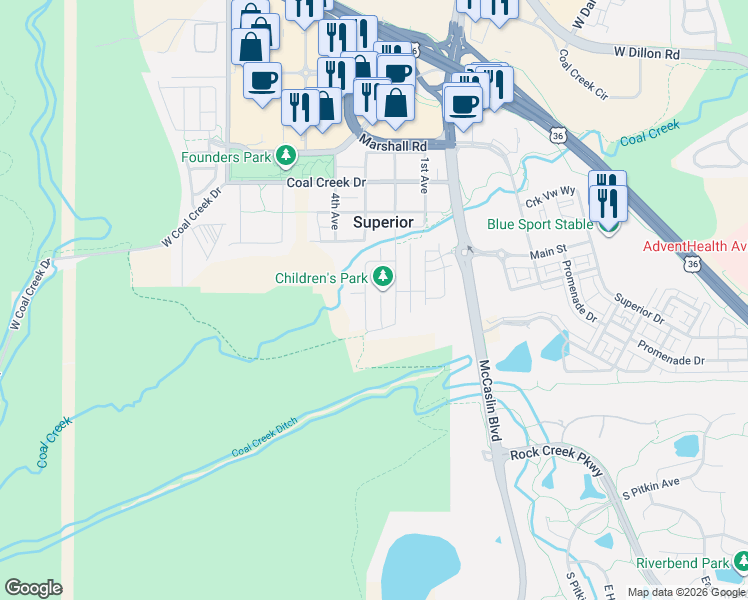 map of restaurants, bars, coffee shops, grocery stores, and more near 411 3rd Avenue in Louisville