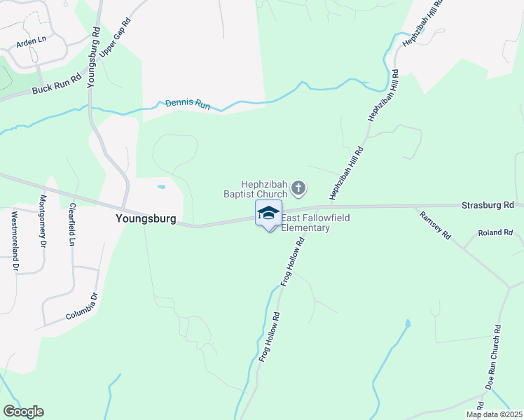 map of restaurants, bars, coffee shops, grocery stores, and more near 2255 Strasburg Road in Chester County