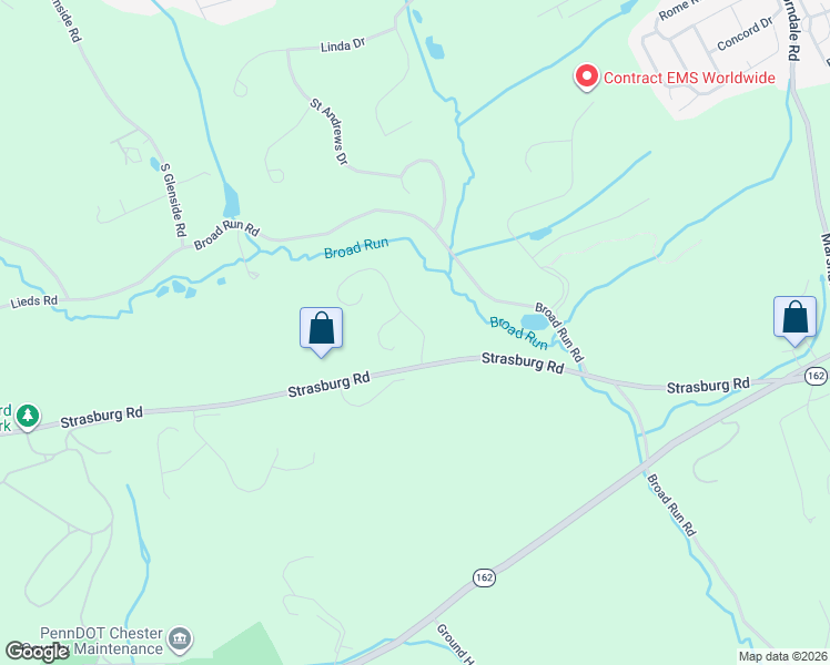 map of restaurants, bars, coffee shops, grocery stores, and more near 1702 Butternut Circle in West Chester