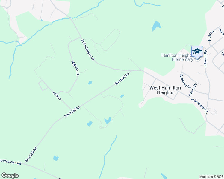 map of restaurants, bars, coffee shops, grocery stores, and more near 1564 Brechbill Road in Chambersburg