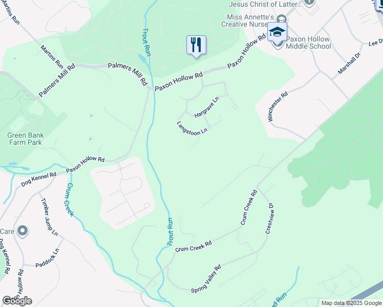 map of restaurants, bars, coffee shops, grocery stores, and more near 9 Kincaid Court in Media
