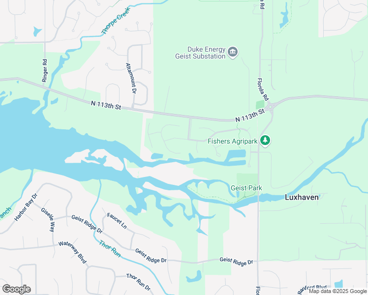 map of restaurants, bars, coffee shops, grocery stores, and more near 14949 Newburyport Drive in Fortville