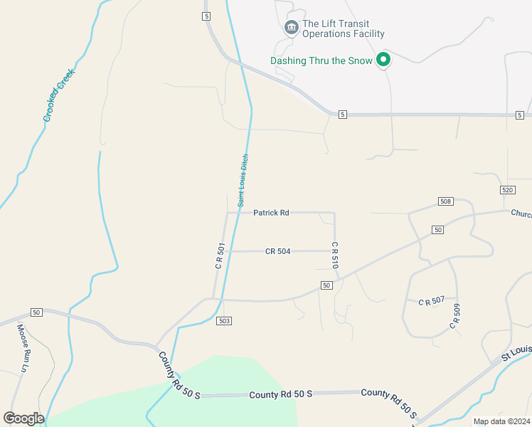 map of restaurants, bars, coffee shops, grocery stores, and more near 158 C R 506 in Parshall