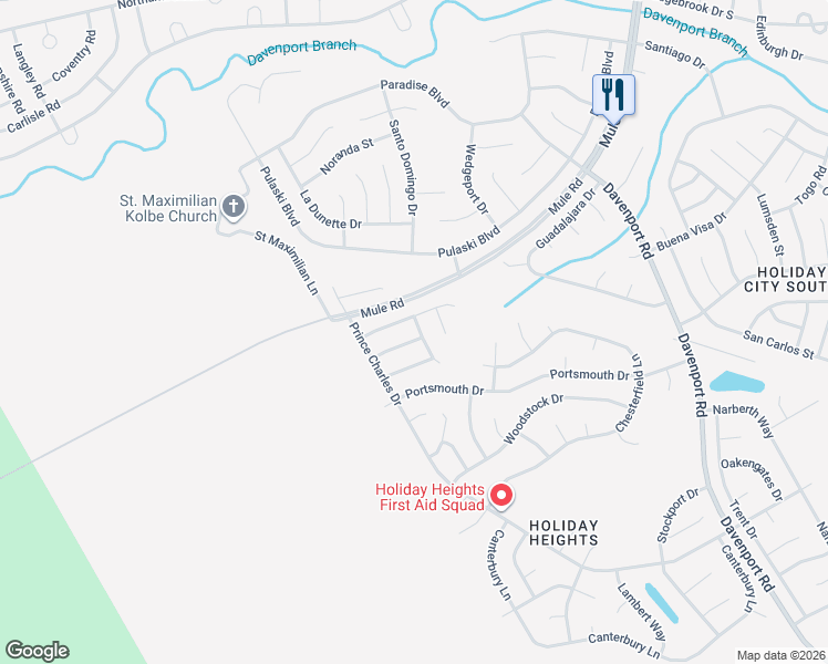 map of restaurants, bars, coffee shops, grocery stores, and more near 19 Blackpool Way in Toms River