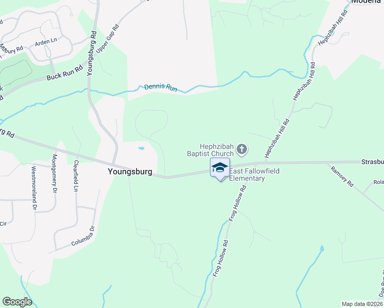 map of restaurants, bars, coffee shops, grocery stores, and more near 2275 Strasburg Road in Coatesville