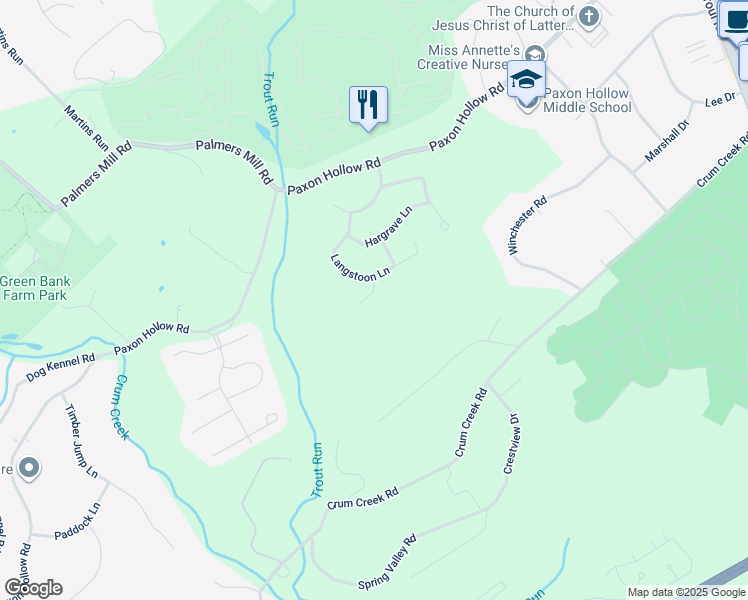 map of restaurants, bars, coffee shops, grocery stores, and more near 13 Kincaid Court in Media