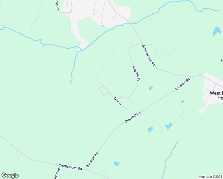 map of restaurants, bars, coffee shops, grocery stores, and more near 2337 Adin Lane in Chambersburg