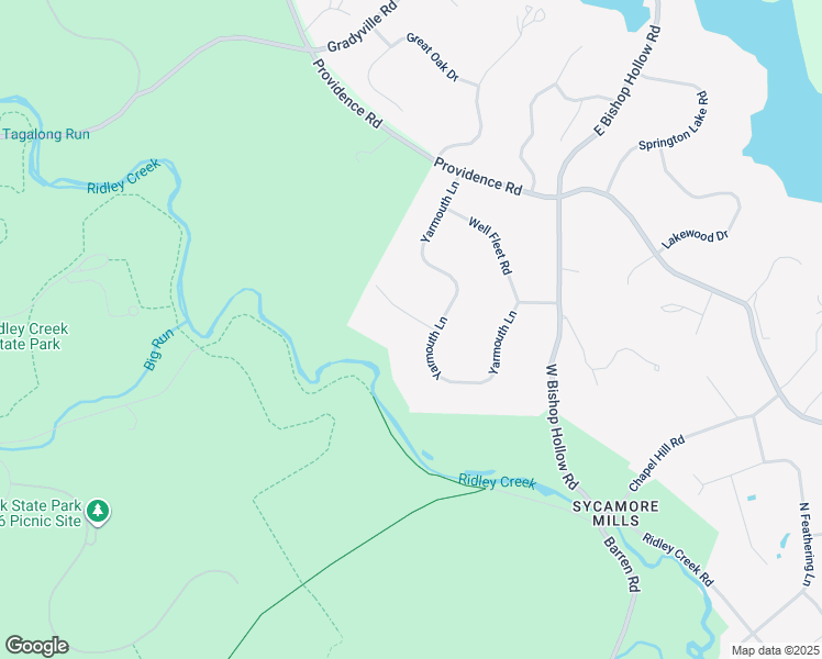 map of restaurants, bars, coffee shops, grocery stores, and more near 3304 Chatham Place in Media