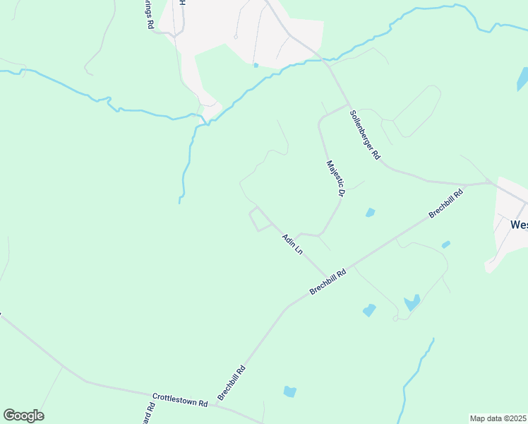 map of restaurants, bars, coffee shops, grocery stores, and more near 2361 Adin Lane in Chambersburg