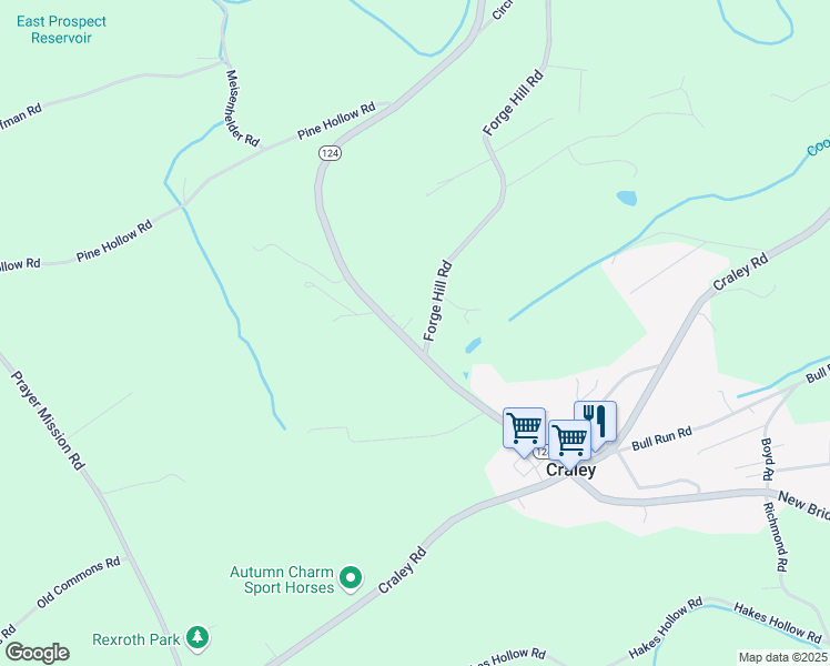 map of restaurants, bars, coffee shops, grocery stores, and more near 406 Abels Road in Wrightsville