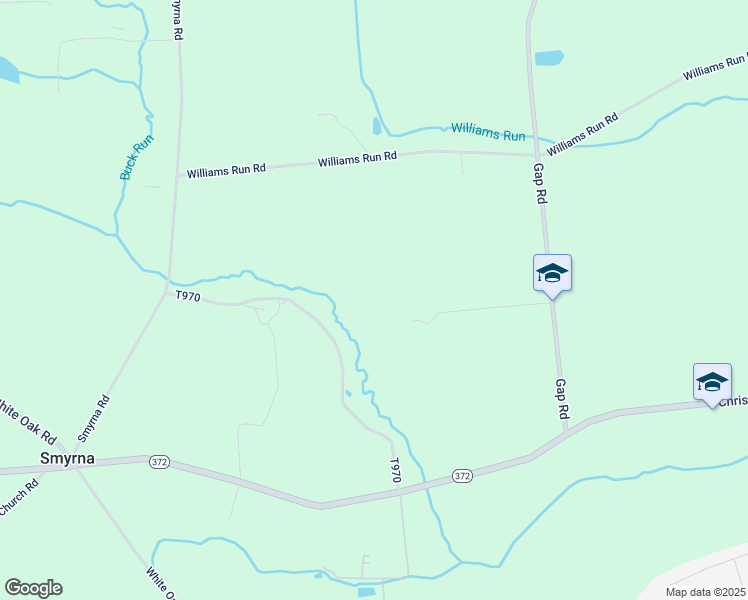 map of restaurants, bars, coffee shops, grocery stores, and more near 121 Gap Road in Christiana
