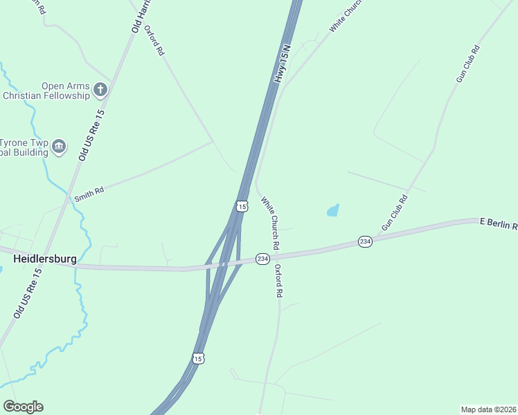 map of restaurants, bars, coffee shops, grocery stores, and more near 78 East Berlin Road in York Springs