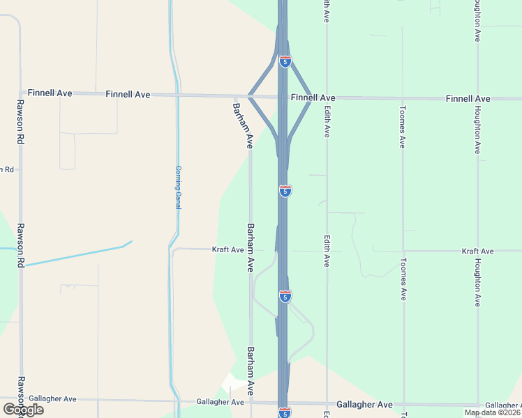 map of restaurants, bars, coffee shops, grocery stores, and more near 5287 Barham Avenue in Corning