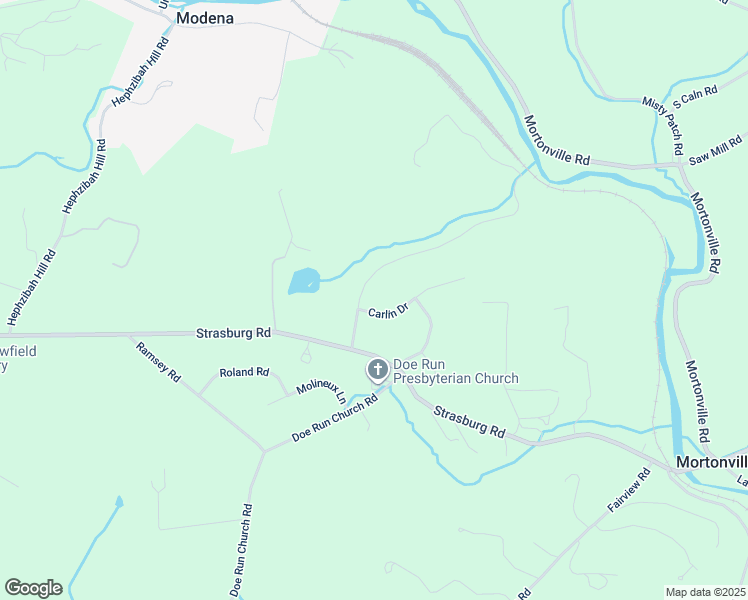 map of restaurants, bars, coffee shops, grocery stores, and more near 10 Carlin Drive in Coatesville
