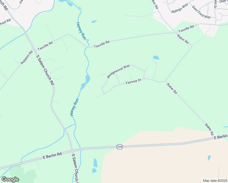 map of restaurants, bars, coffee shops, grocery stores, and more near 2439 Fairway Drive in York