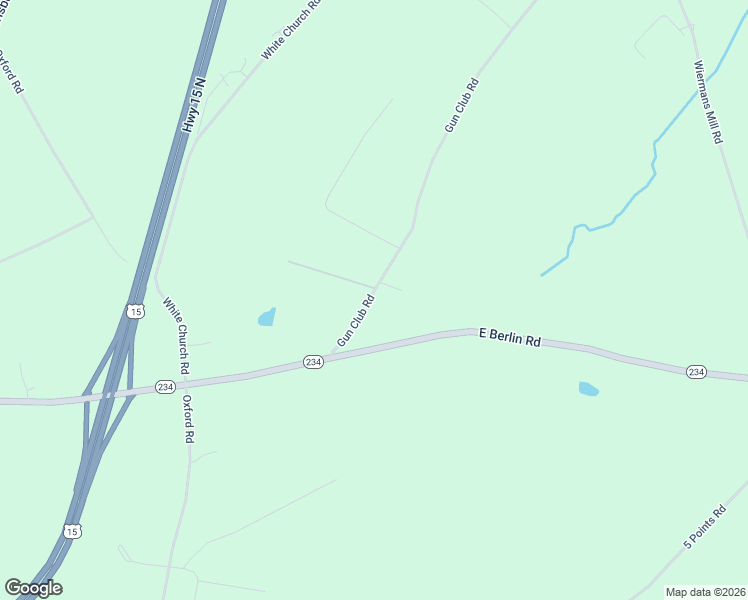 map of restaurants, bars, coffee shops, grocery stores, and more near 125 Gun Club Road in York Springs