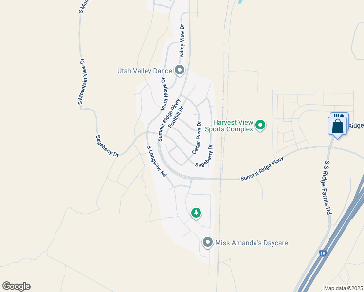 map of restaurants, bars, coffee shops, grocery stores, and more near 1386 Sageberry Drive in Santaquin