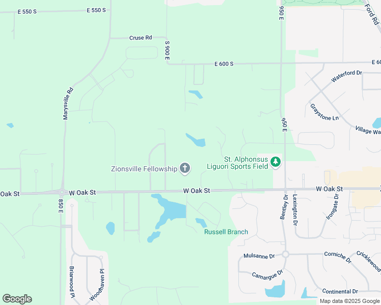 map of restaurants, bars, coffee shops, grocery stores, and more near 6265 Boone Ridge in Zionsville