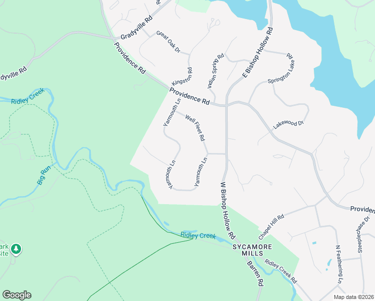 map of restaurants, bars, coffee shops, grocery stores, and more near 30 Well Fleet Road in Media