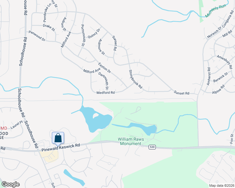 map of restaurants, bars, coffee shops, grocery stores, and more near 31A Medford Road in Manchester Township