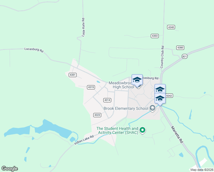 map of restaurants, bars, coffee shops, grocery stores, and more near 301 Shenandoah Drive in Byesville