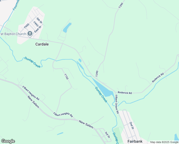 map of restaurants, bars, coffee shops, grocery stores, and more near Filbert Orient Road in New Salem