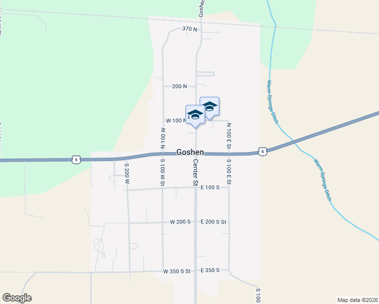 map of restaurants, bars, coffee shops, grocery stores, and more near in Goshen