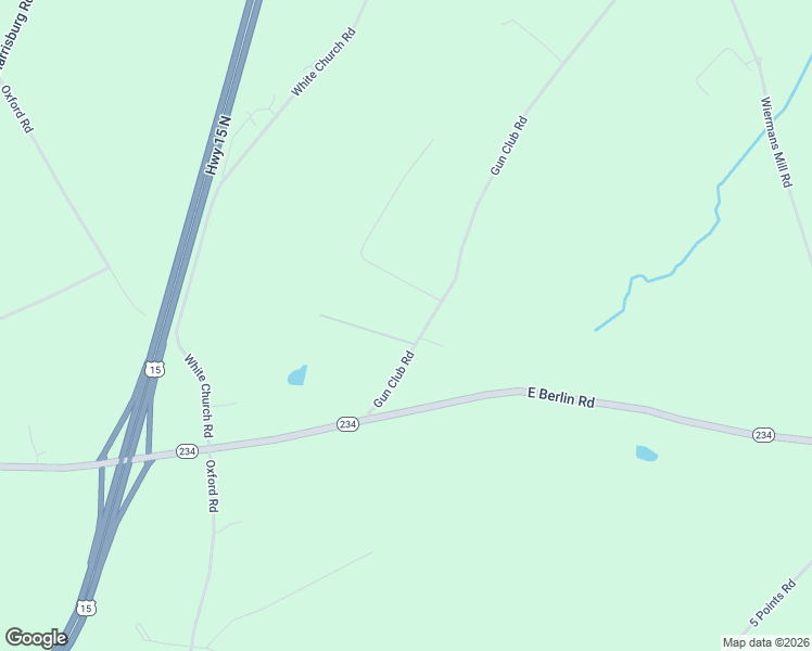 map of restaurants, bars, coffee shops, grocery stores, and more near 125 Gun Club Road in York Springs