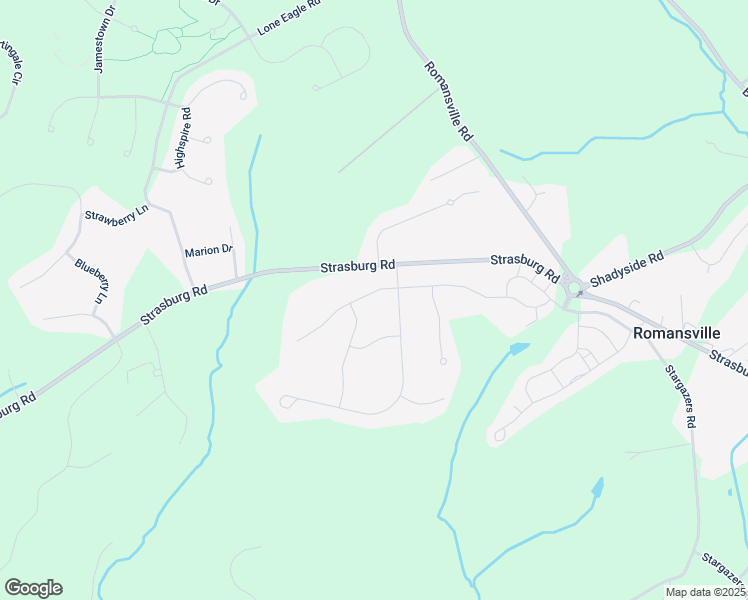 map of restaurants, bars, coffee shops, grocery stores, and more near 1901 Berue Drive in Chester County