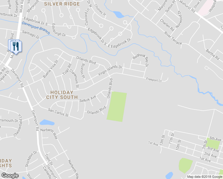 map of restaurants, bars, coffee shops, grocery stores, and more near 82 Orlando Boulevard in Toms River