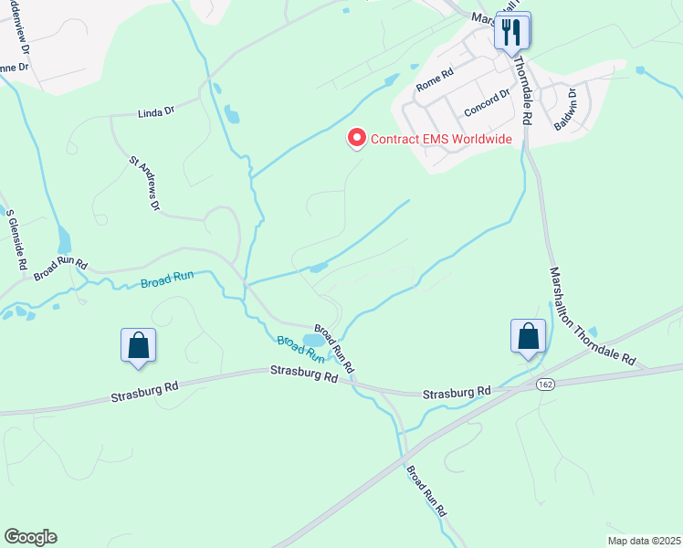 map of restaurants, bars, coffee shops, grocery stores, and more near 1511 Silverbark Lane in Chester County