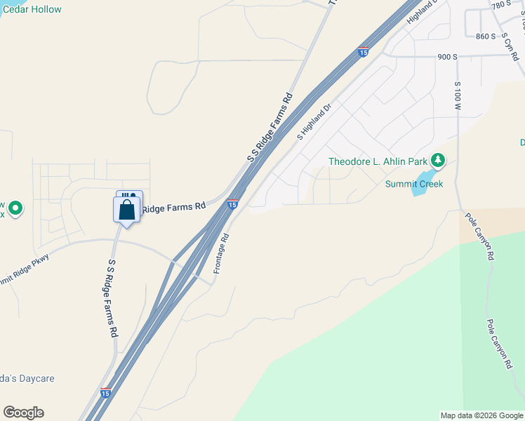 map of restaurants, bars, coffee shops, grocery stores, and more near East Veterans Memorial Highway in Santaquin