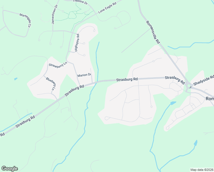 map of restaurants, bars, coffee shops, grocery stores, and more near 1986 Strasburg Road in Chester County