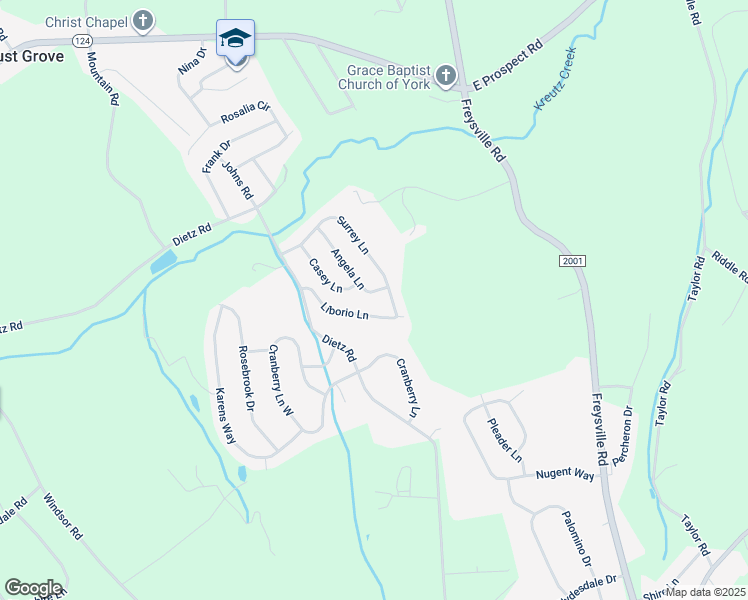 map of restaurants, bars, coffee shops, grocery stores, and more near 110 Angela Lane in East York