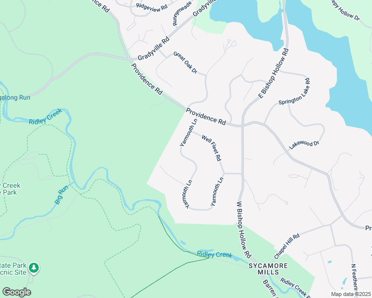 map of restaurants, bars, coffee shops, grocery stores, and more near 26 Yarmouth Lane in Media
