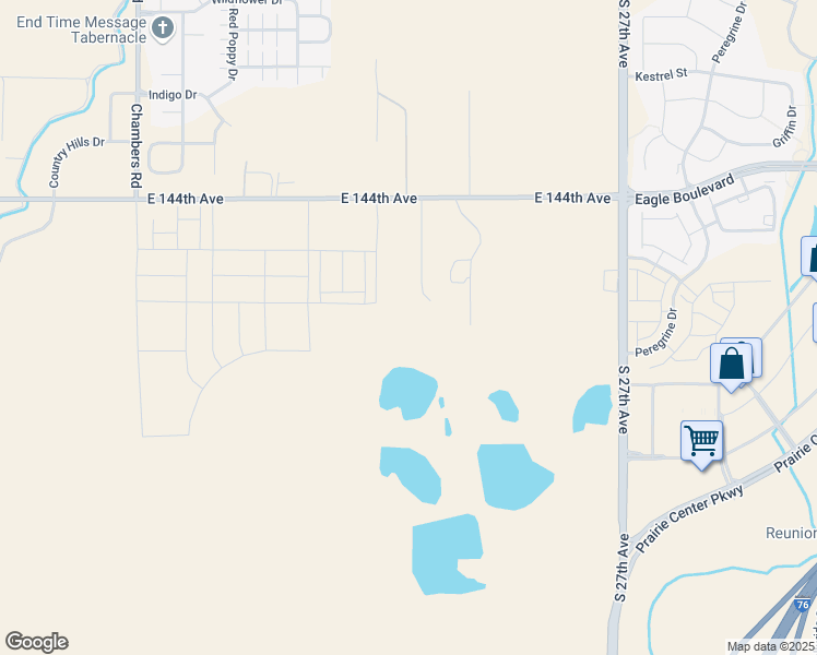 map of restaurants, bars, coffee shops, grocery stores, and more near 16200 East 144th Avenue in Brighton