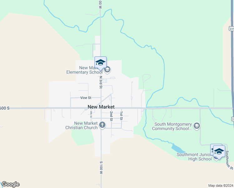map of restaurants, bars, coffee shops, grocery stores, and more near in New Market