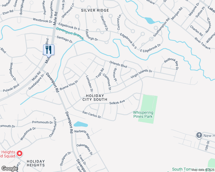 map of restaurants, bars, coffee shops, grocery stores, and more near 25 Claremont Street in Toms River