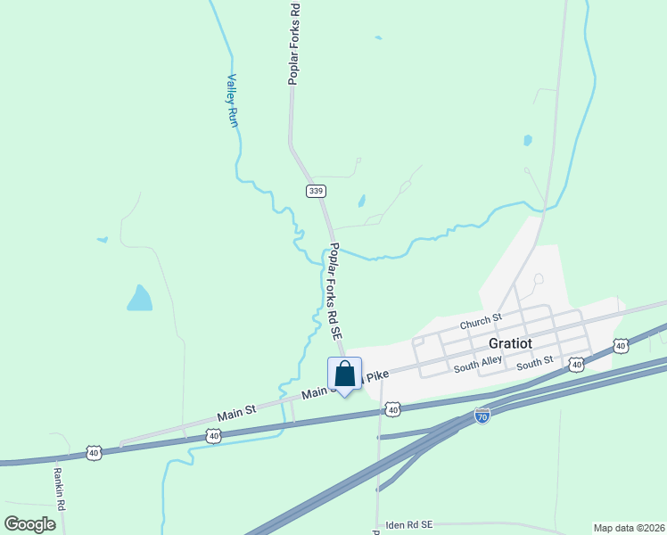 map of restaurants, bars, coffee shops, grocery stores, and more near 9931 Poplar Forks Rd SE in Heath