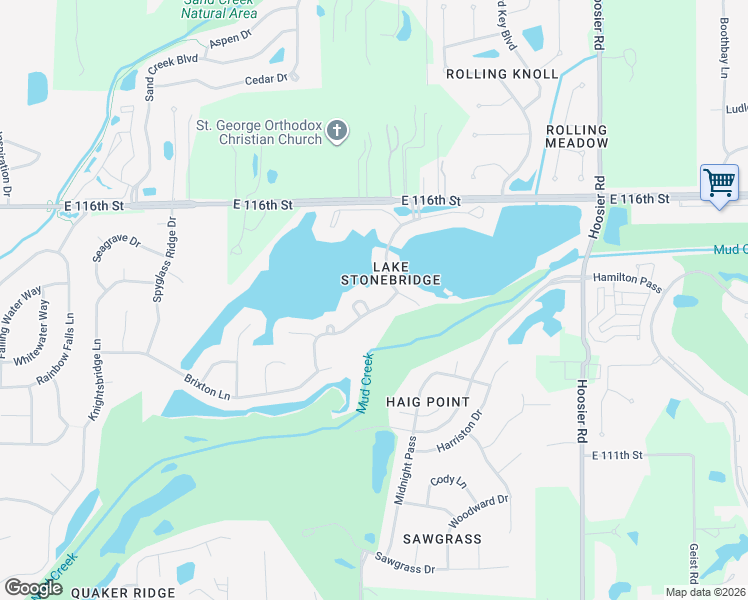 map of restaurants, bars, coffee shops, grocery stores, and more near 10814 Grindstone Drive in Fishers
