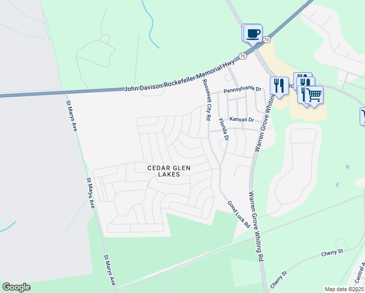 map of restaurants, bars, coffee shops, grocery stores, and more near 15 Illinois Drive in Manchester Township