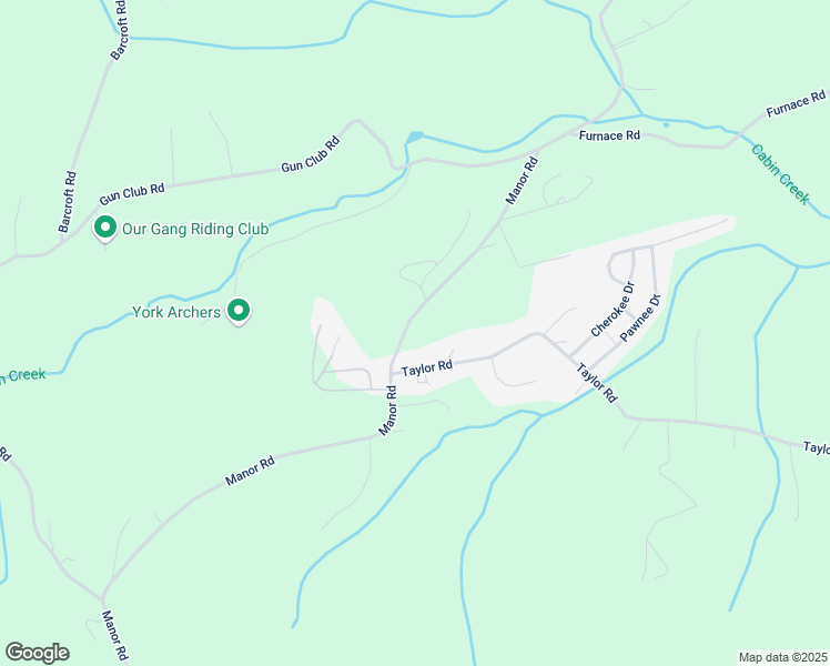 map of restaurants, bars, coffee shops, grocery stores, and more near 1702 Manor Rd in Windsor