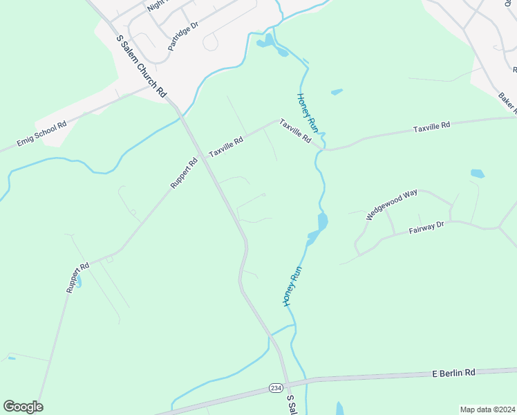map of restaurants, bars, coffee shops, grocery stores, and more near 3179 South Salem Church Road in York