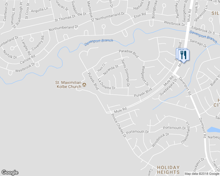 map of restaurants, bars, coffee shops, grocery stores, and more near Yucatan Way in Toms River