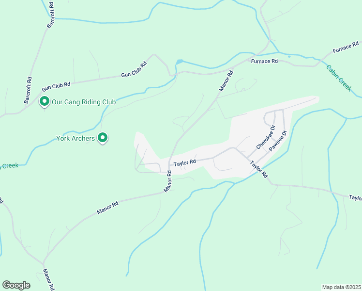 map of restaurants, bars, coffee shops, grocery stores, and more near 1702 Manor Rd in Windsor