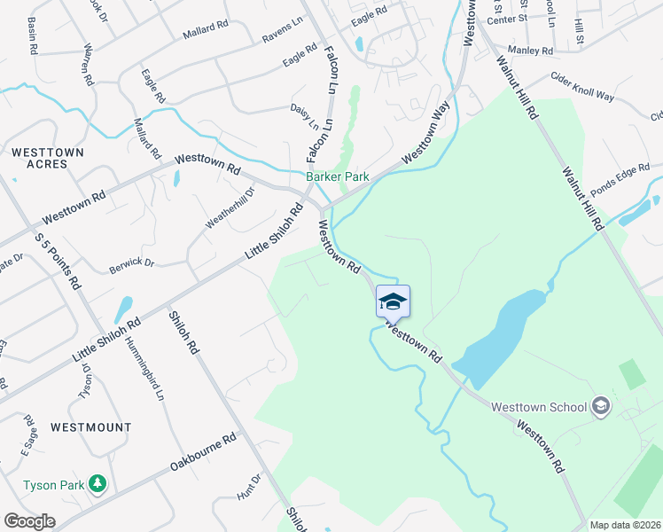 map of restaurants, bars, coffee shops, grocery stores, and more near 1118 Chateau Drive in West Chester
