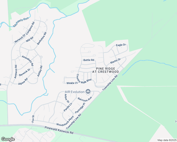 map of restaurants, bars, coffee shops, grocery stores, and more near 11 Carriage Road in Manchester Township