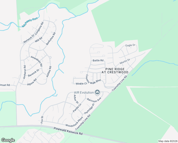 map of restaurants, bars, coffee shops, grocery stores, and more near 4 Fennel Court in Manchester Township