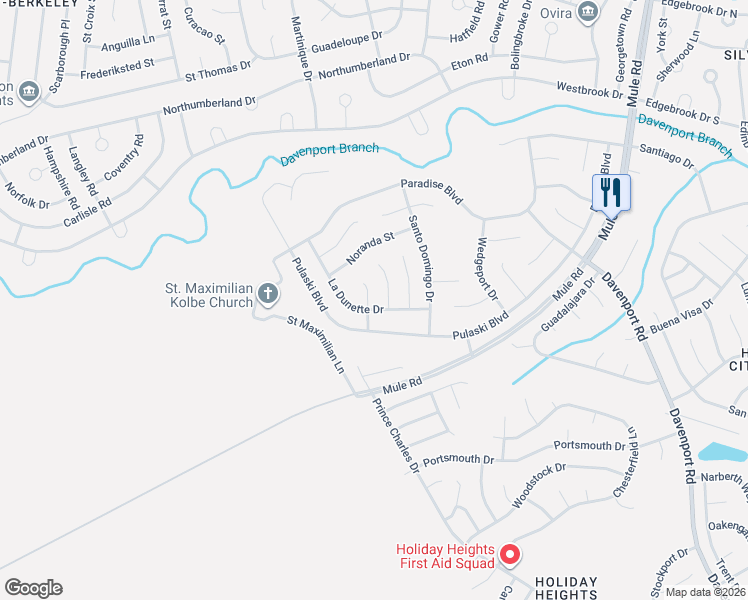 map of restaurants, bars, coffee shops, grocery stores, and more near 3 Yucatan Way in Toms River